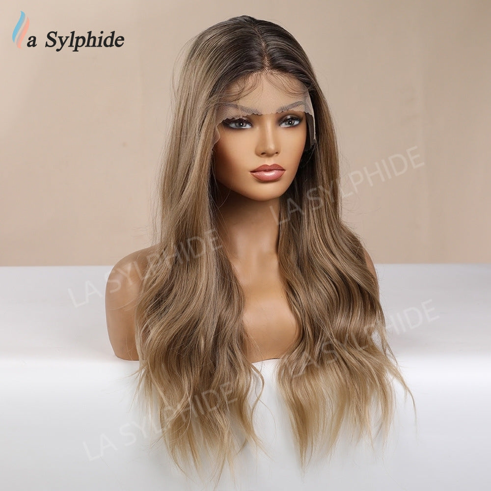 Jade 24 Inches Brown Lace Front Long Wavy Wig