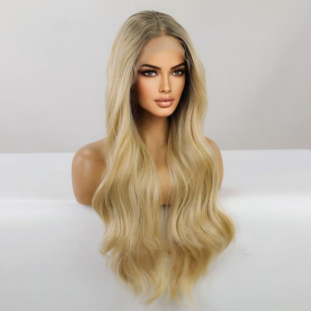 Nora Blonde Long Wavy Front Lace Wig