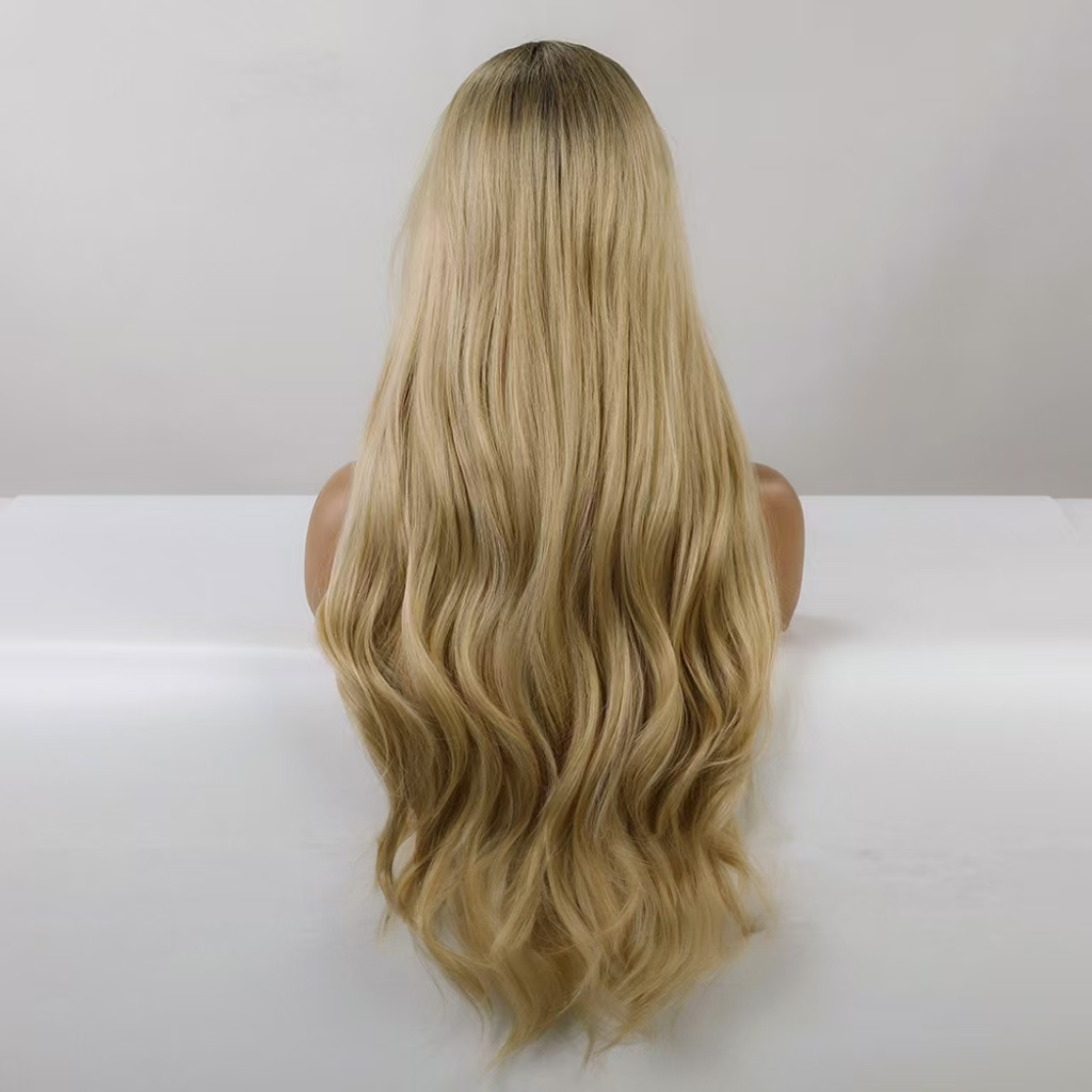 Nora Blonde Long Wavy Front Lace Wig