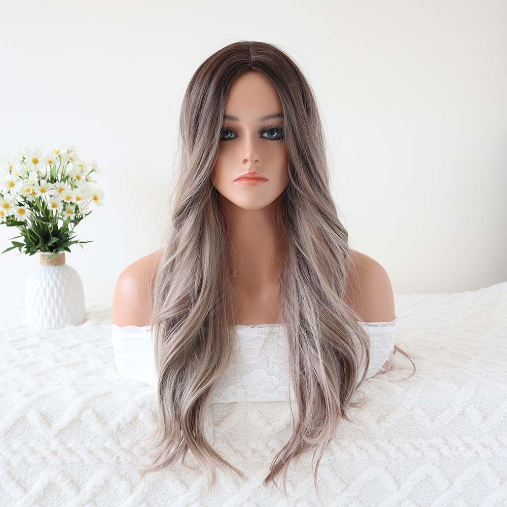 Natalie Grey Long Highlight Wavy Wig