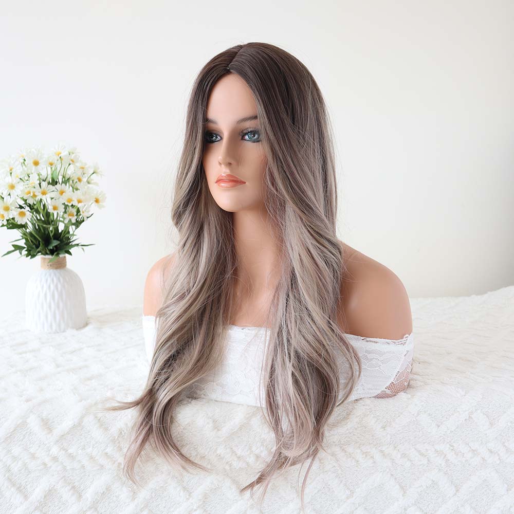 Natalie Grey Long Highlight Wavy Wig