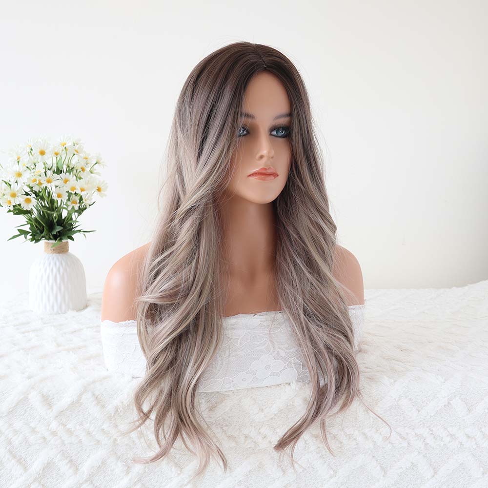 Natalie Grey Long Highlight Wavy Wig