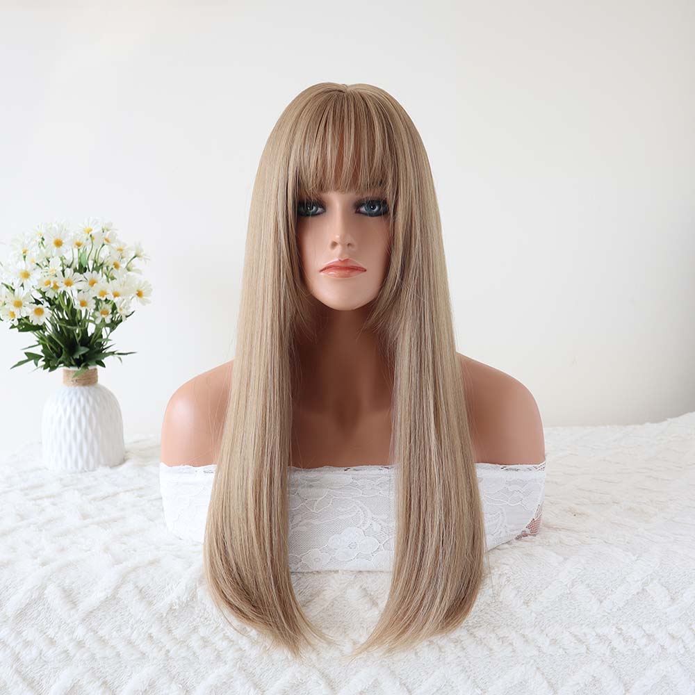 Sarah Brown Long Wig with bangs