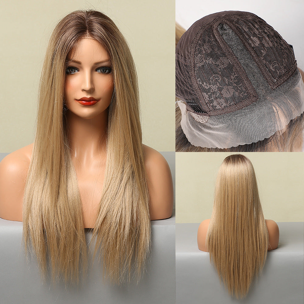 Brown 26 inch Front Lace Wig