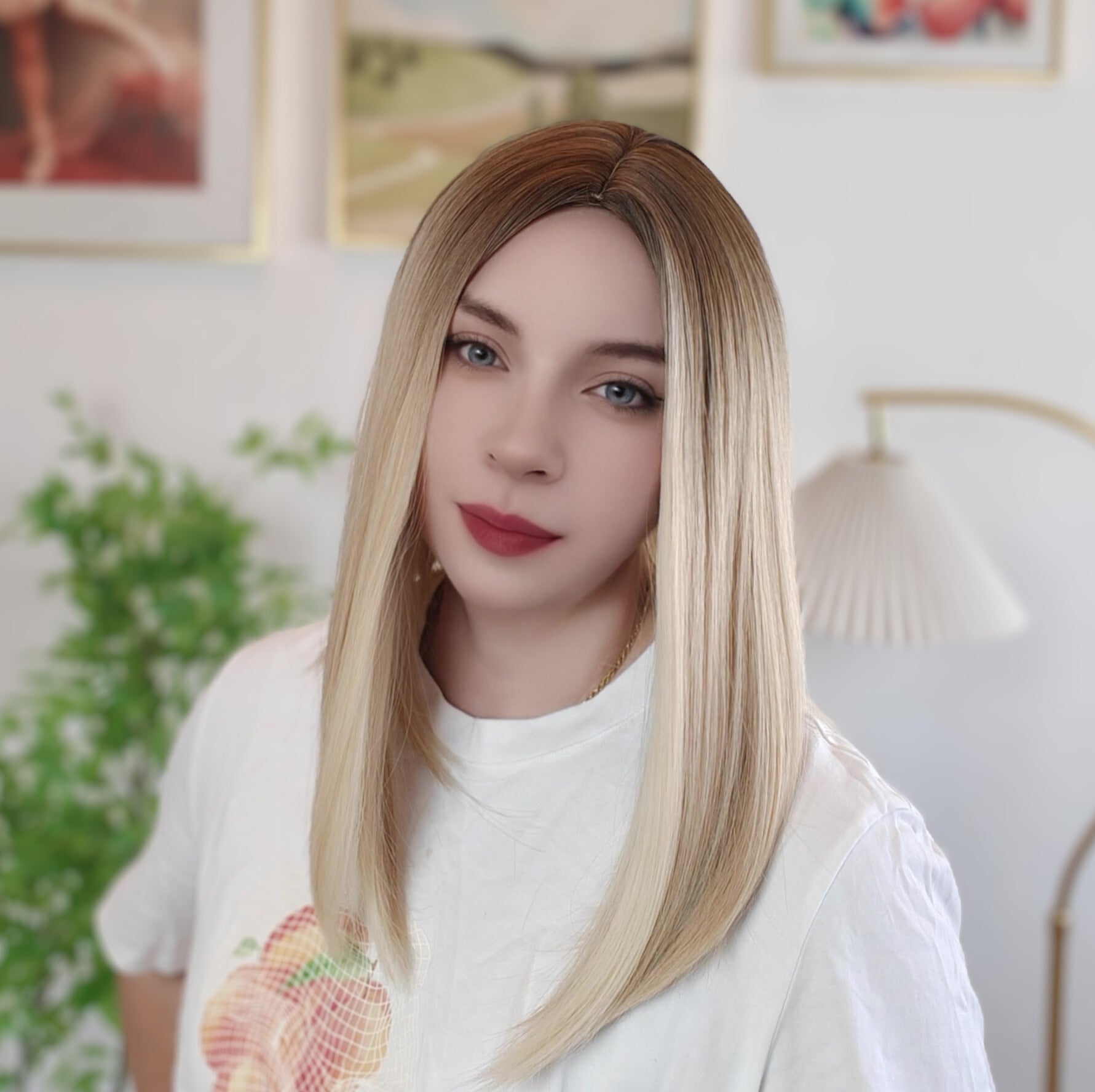 Blonde Straight Short Wig