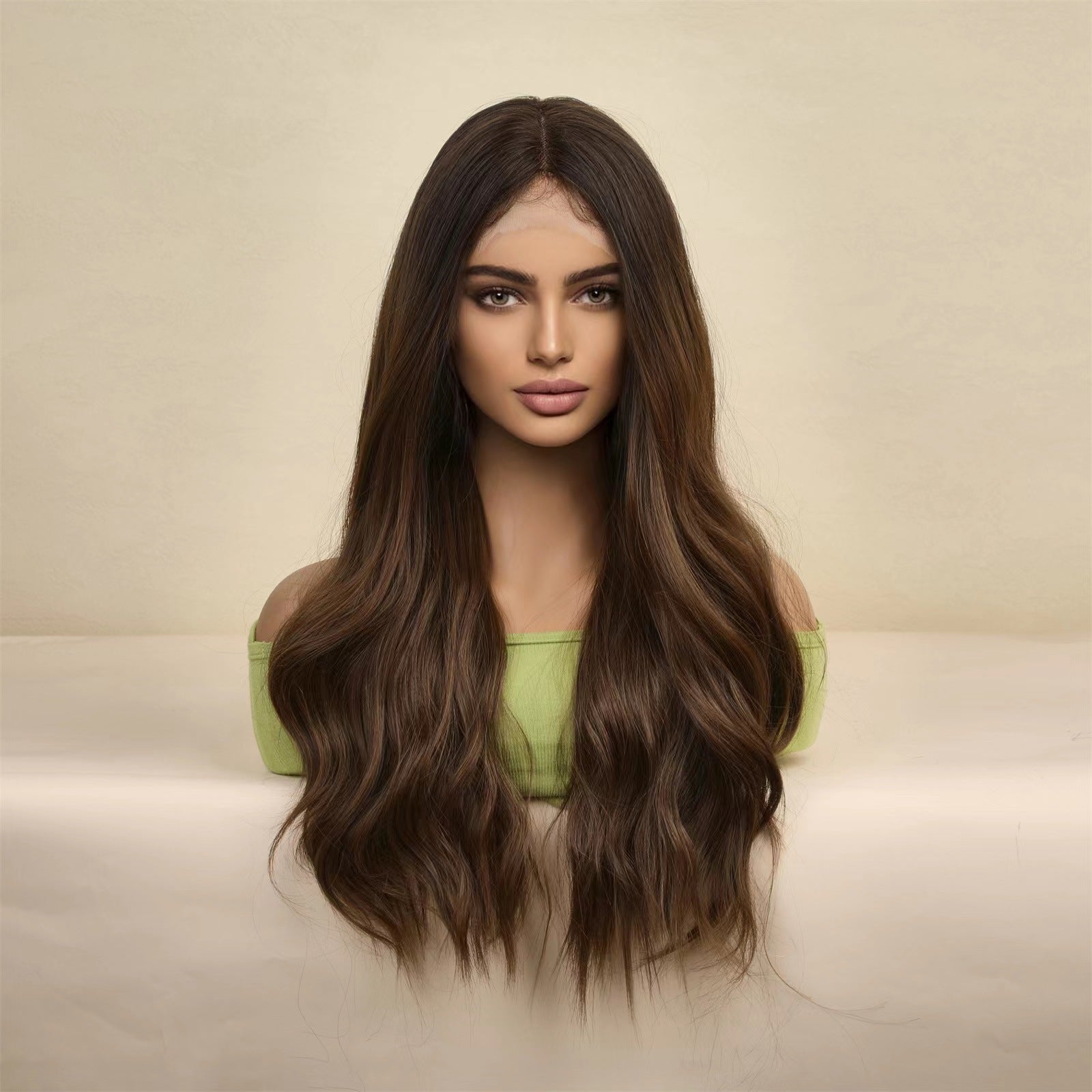 Dark Brown Front Lace Wig