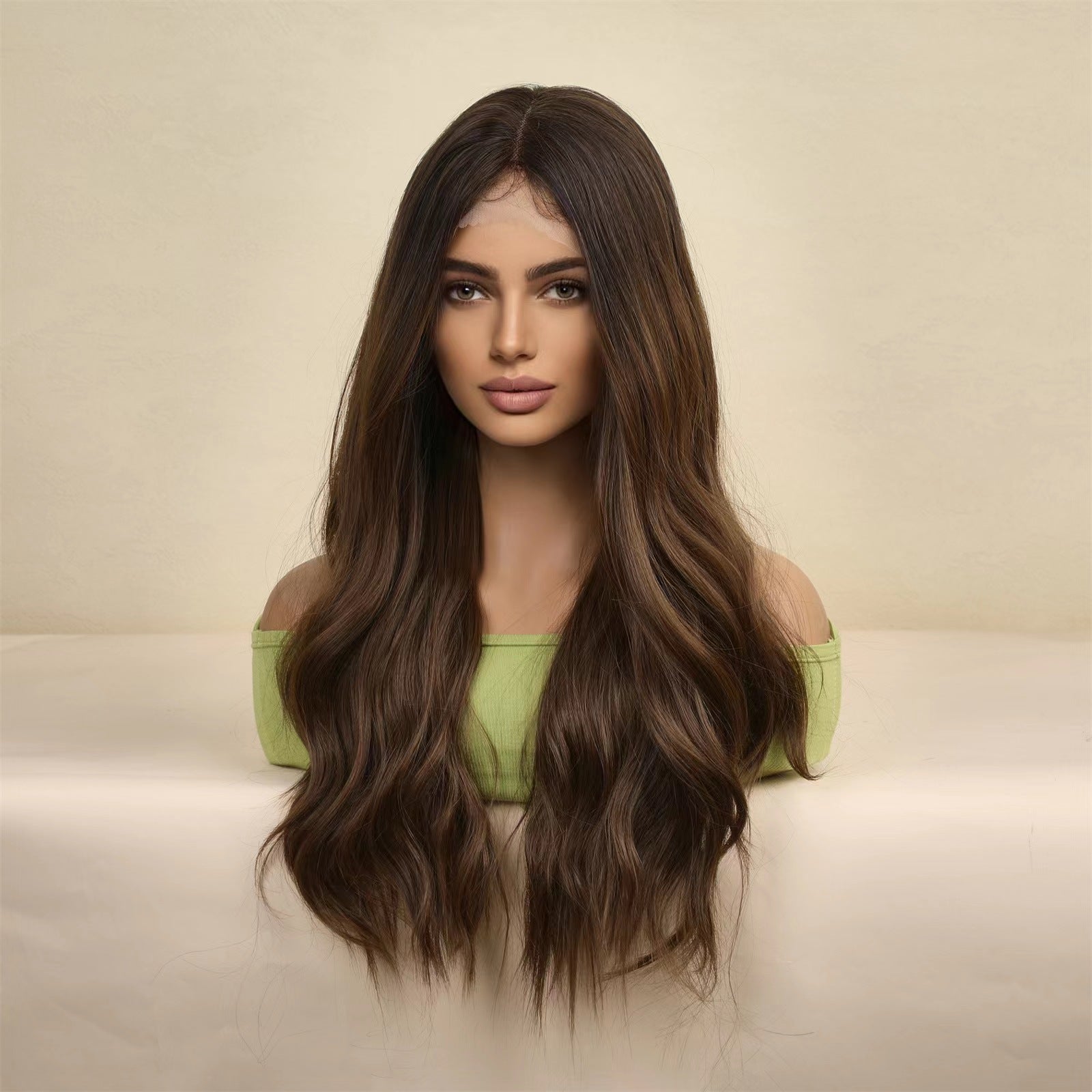 Dark Brown Front Lace Wig