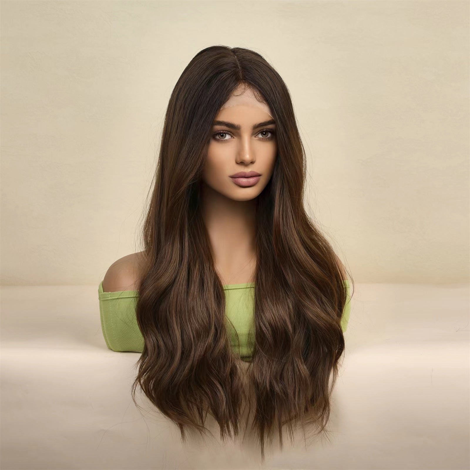 Dark Brown Front Lace Wig