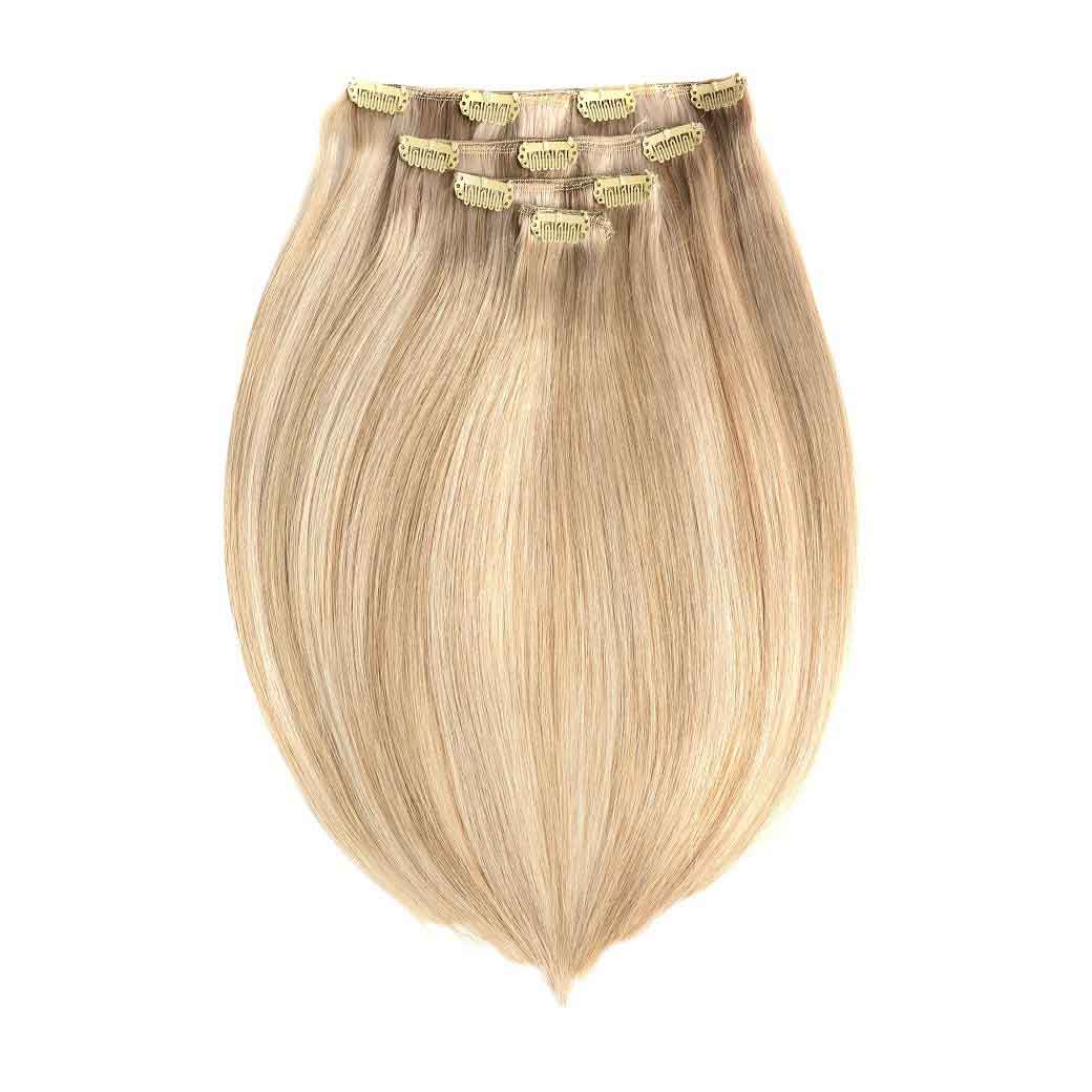 gold straight wig extension